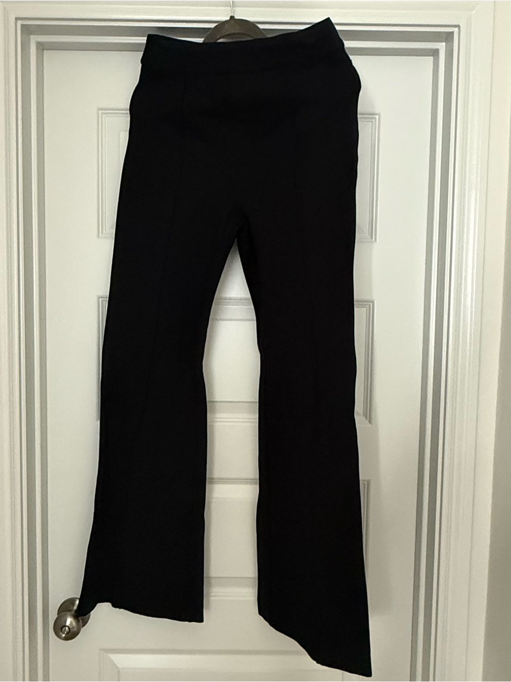 SPANX Black Boot-Cut Ponte Pants, Size M